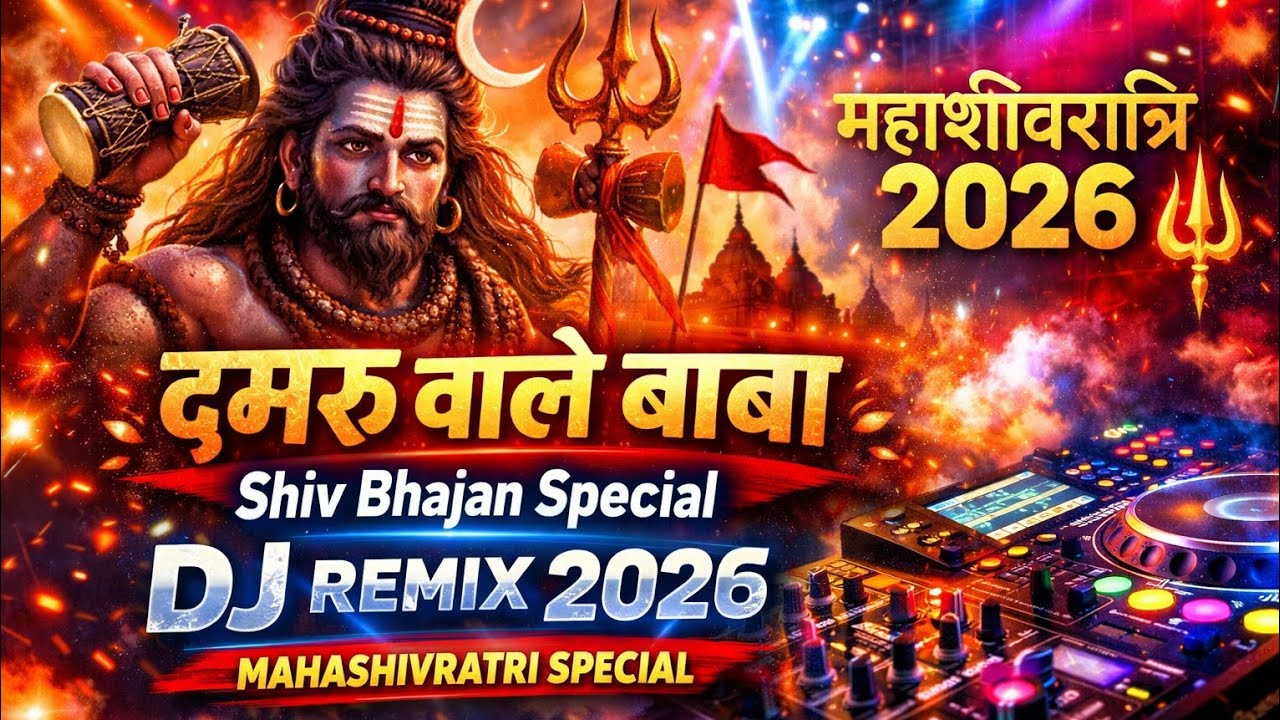🚩 डमरू वाले बाबा – Shiv Bhajan Special (DJ Remix) 2026 |🔱 Mahashivratri Special 🔱