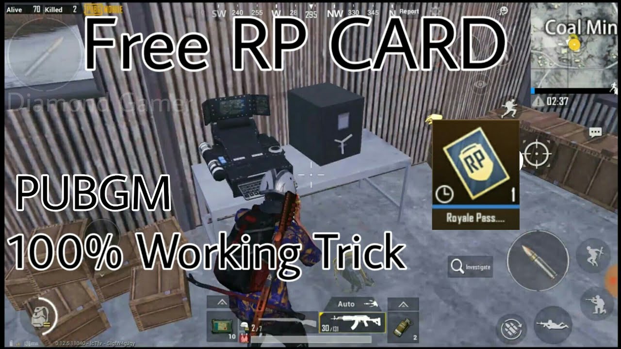 (Trick) How To Get A RP Mission Card For Free (Secret Spot in PUBGM) 100%Working