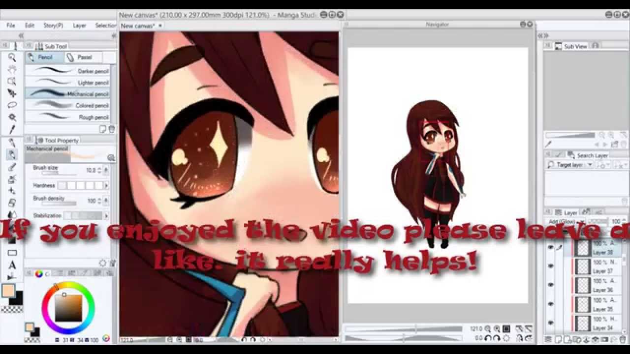 Shiroyama Rei [MangaStudio5]Speedpaint