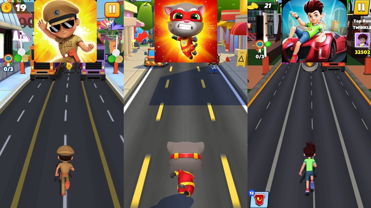 Little Singham 🆚 Talking Tom Hero Dash 🆚 Kicko & Super Speedo Новое обновление