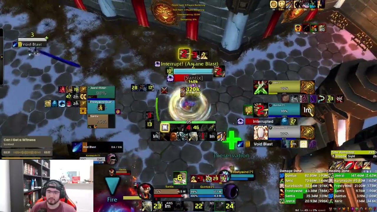 MULTI GLADIATOR FURY WARRIOR  2400 MMR 3v3 Arena TWW S3 Ft. Windwitch & Jerrzi