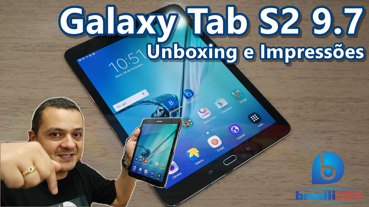 Galaxy Tab S2 - O tablet leve, fino e poderoso da Samsung!