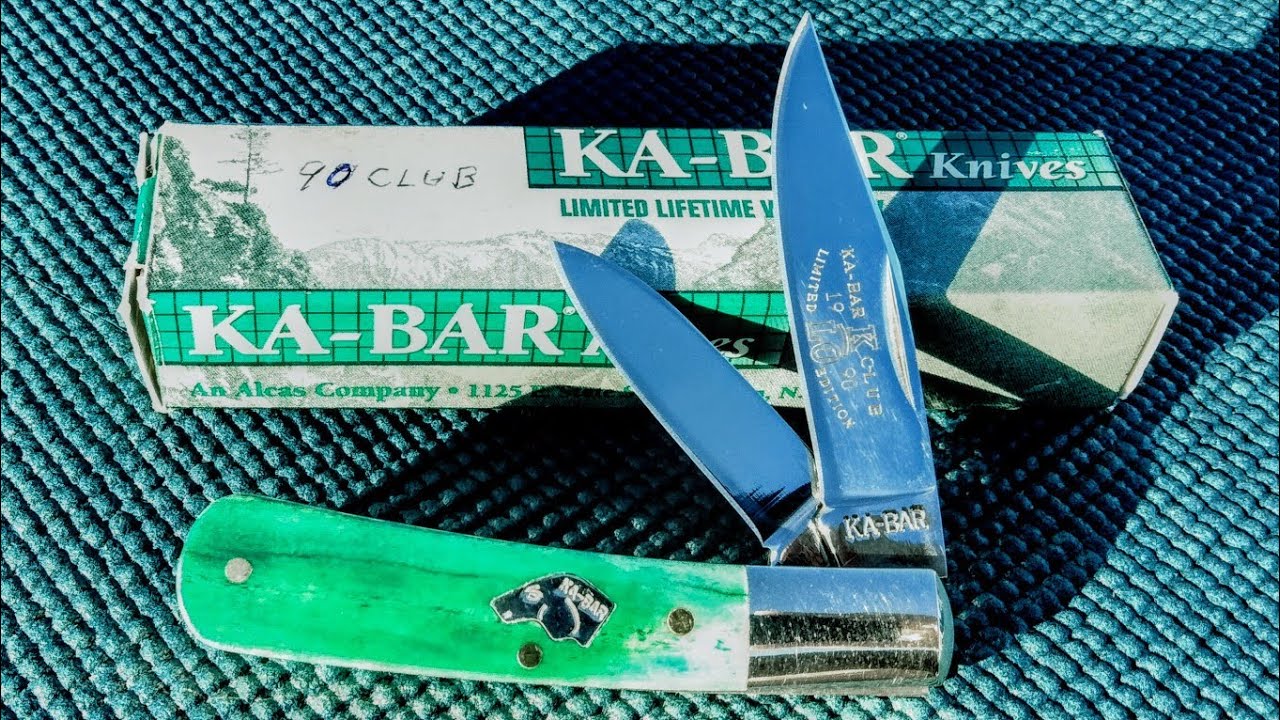 ✨RARE COLLECTOR'S KNIFE✨ ~ 1990 KA-BAR CLUB KLO90 FOLDING KNIFE #251 ~ Did Rusty crack the code?