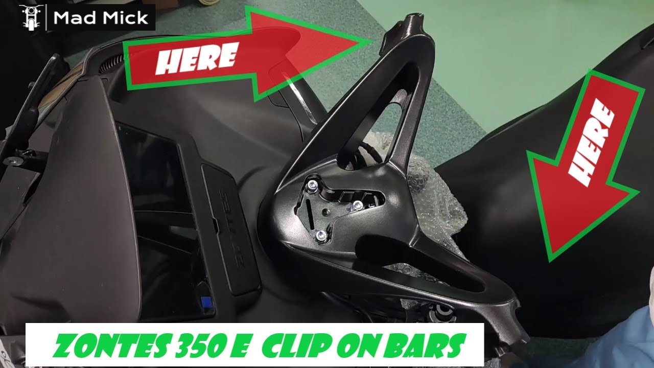 ZONTES 350 E CLIP ON BARS  CHINESE SUBS