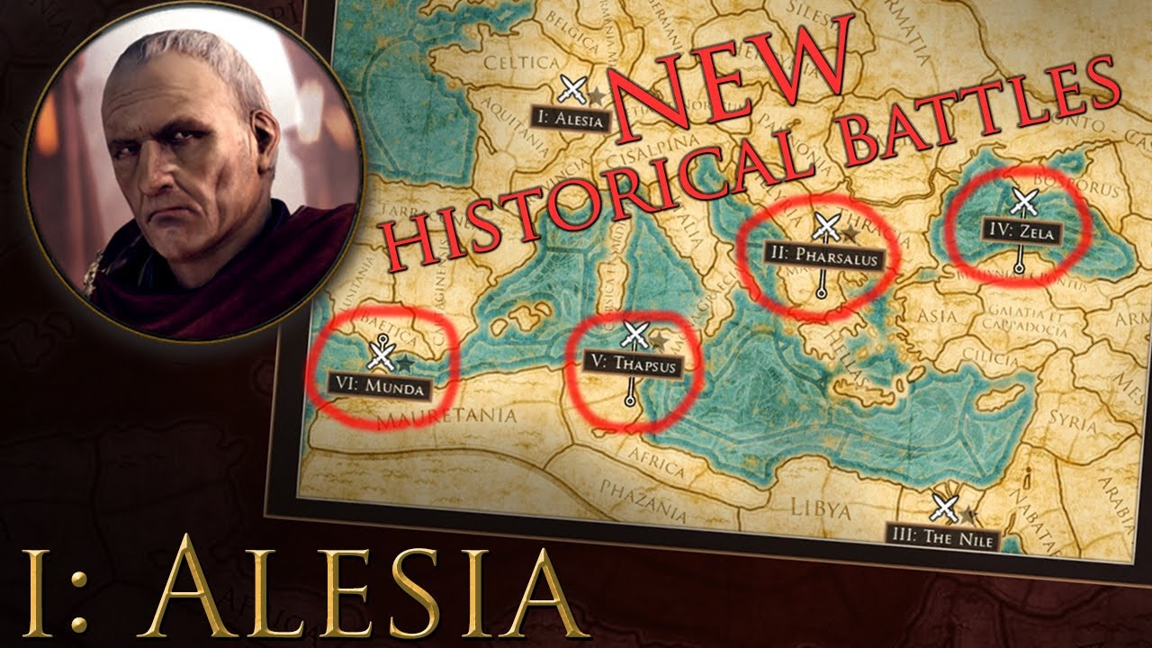NEW Historical Battles! - Total War: ROME II - HBR: Caesar's Battles Mod - PART 1 - Battle of Alesia