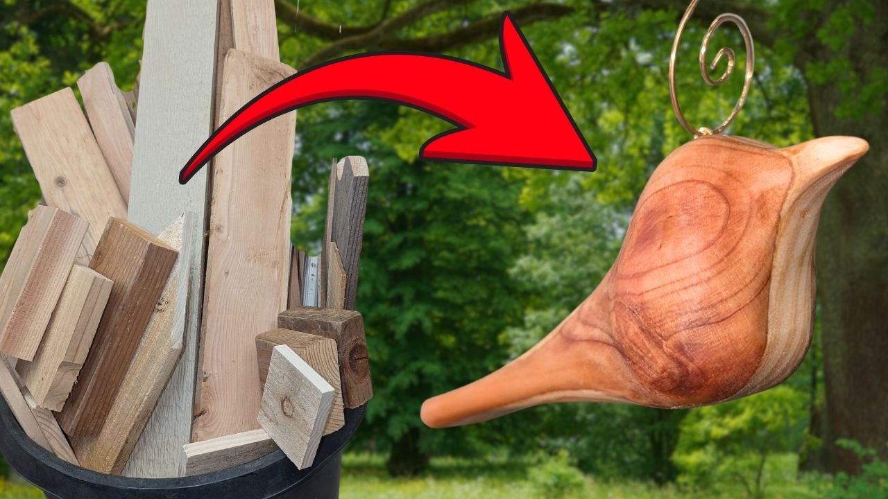 EASIEST Bird You'll Ever Carve from Scrap Wood  (FREE Plans)