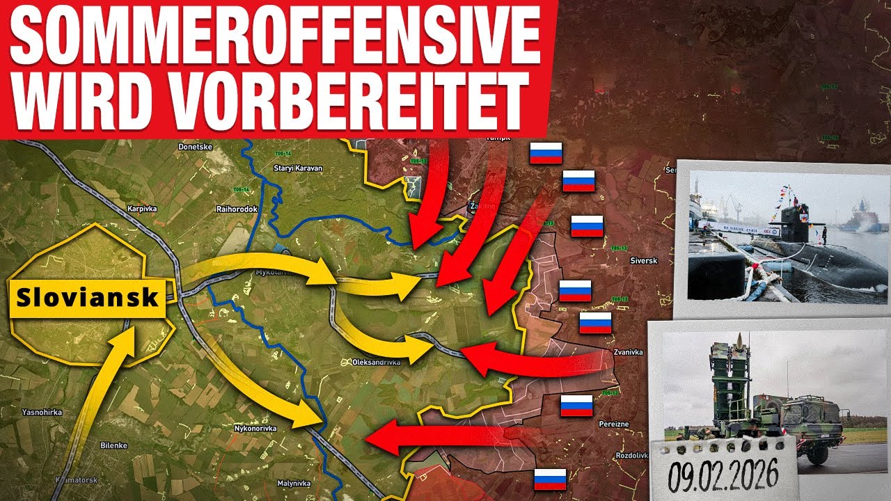 MECHANISIERTE ANGRIFFE in Saparoschija! Nutzen Ukrainer Starlink-Abschaltung aus? Frontbericht 09.02