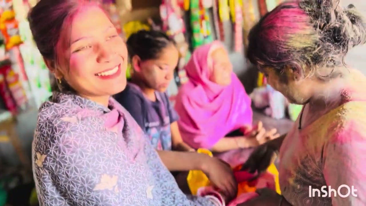 Holi vlog🫶🏻😇🤣