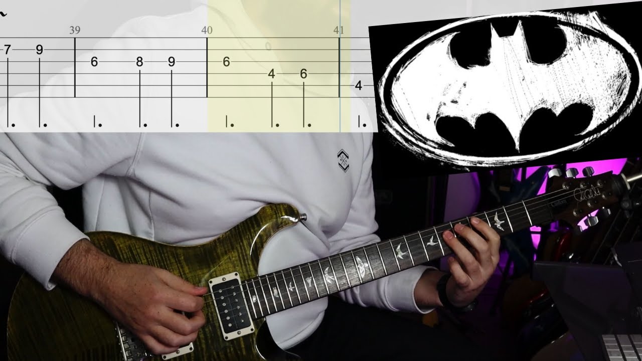 Danny Elfman’s Epic Batman Theme - Guitar Cover (with Tabs!)