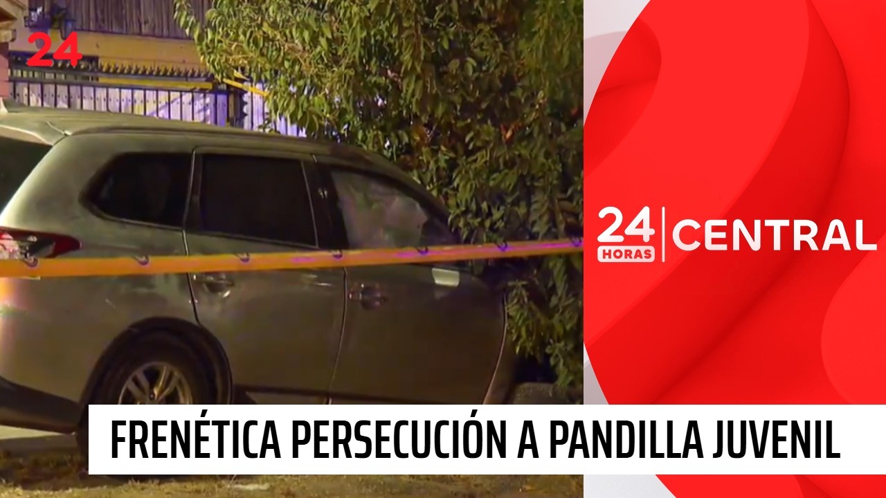 Kilom&eacute;trica persecuci&oacute;n de municipales a pandilla juvenil | 24 Horas TVN Chile