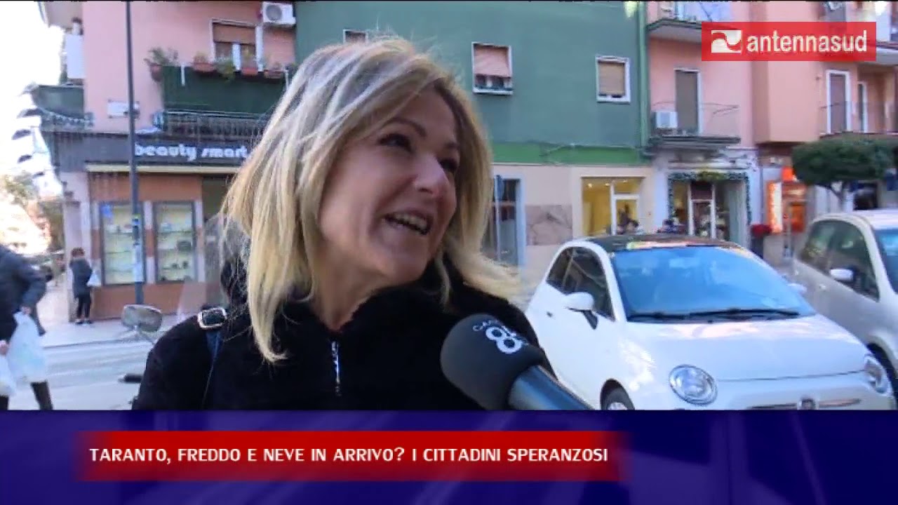 2 gennaio - Taranto, freddo e neve in arrivo? i cittadini speranzosi