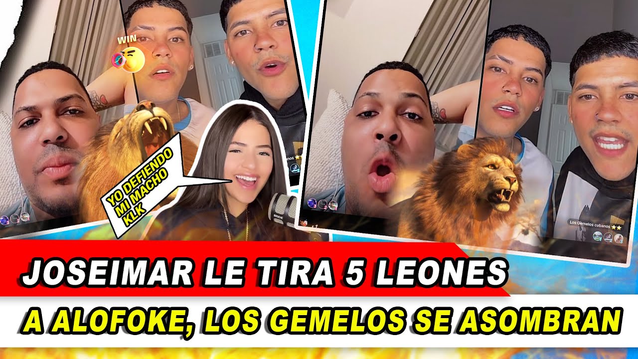 ALOFOKE Y LOS GEMELOS CUBANOS SE ENFRENTAN DE NUEVO, JOSEIMAR LE TIRA 5 LEONES 🦁