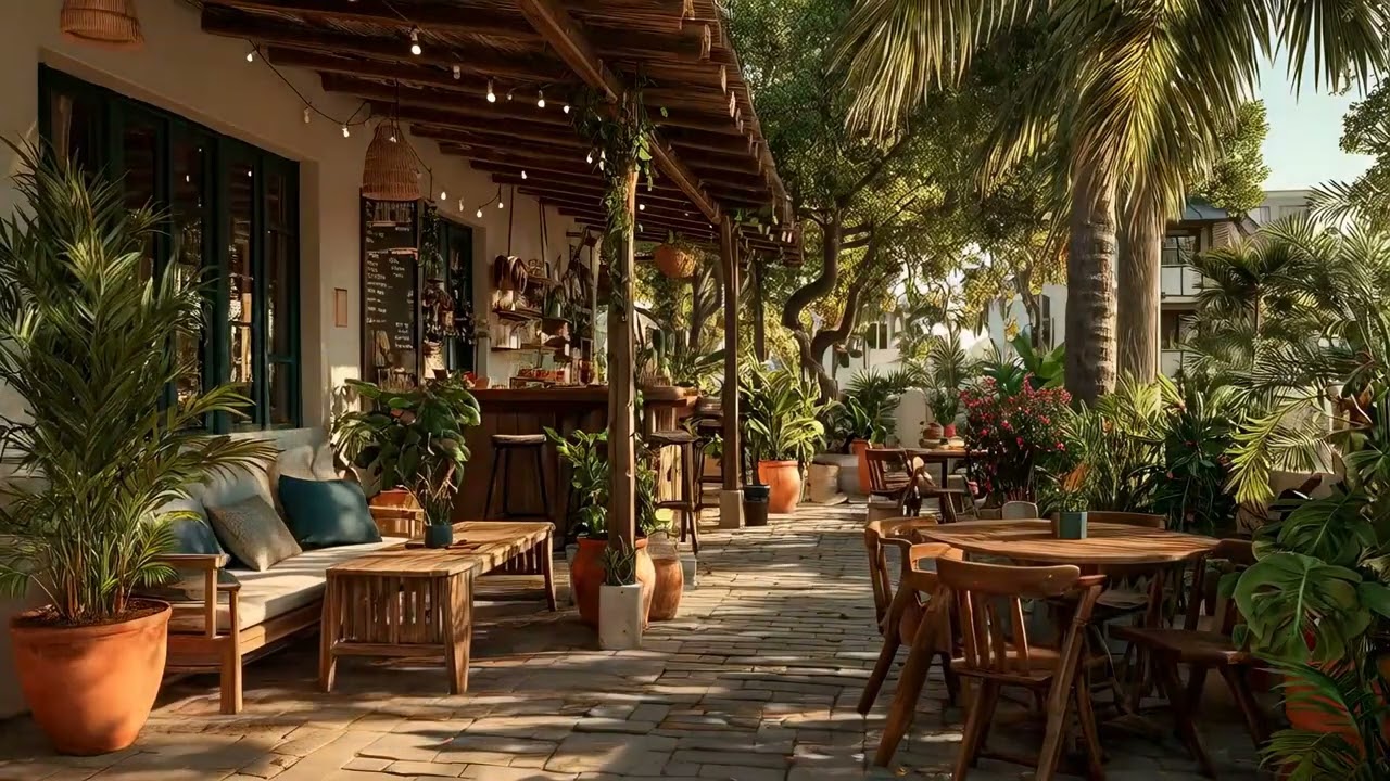 Chill Out Café Music Deep Sunset Vibes [6] 🌿 | Tropical Outdoor Lounge for Relax & Work