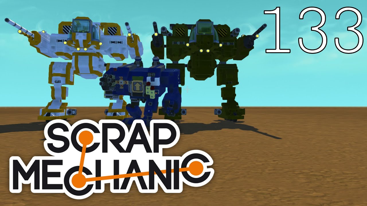 Scrap Mechanic [#133] Mega MECHY i BOTY! Warsztat Steam!