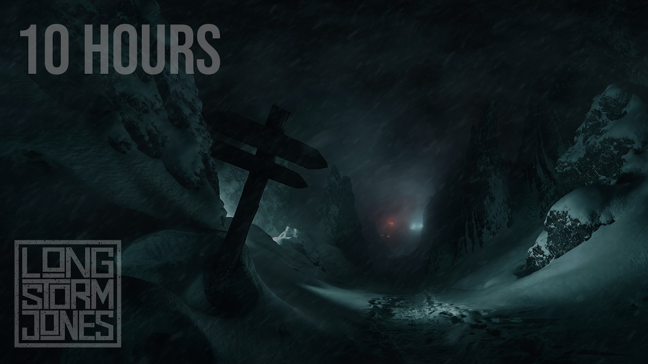 Shadow Ridge Blizzard — Howling Wind Through the Abandoned Pass | Deep Winter Ambience | 10 HOURS