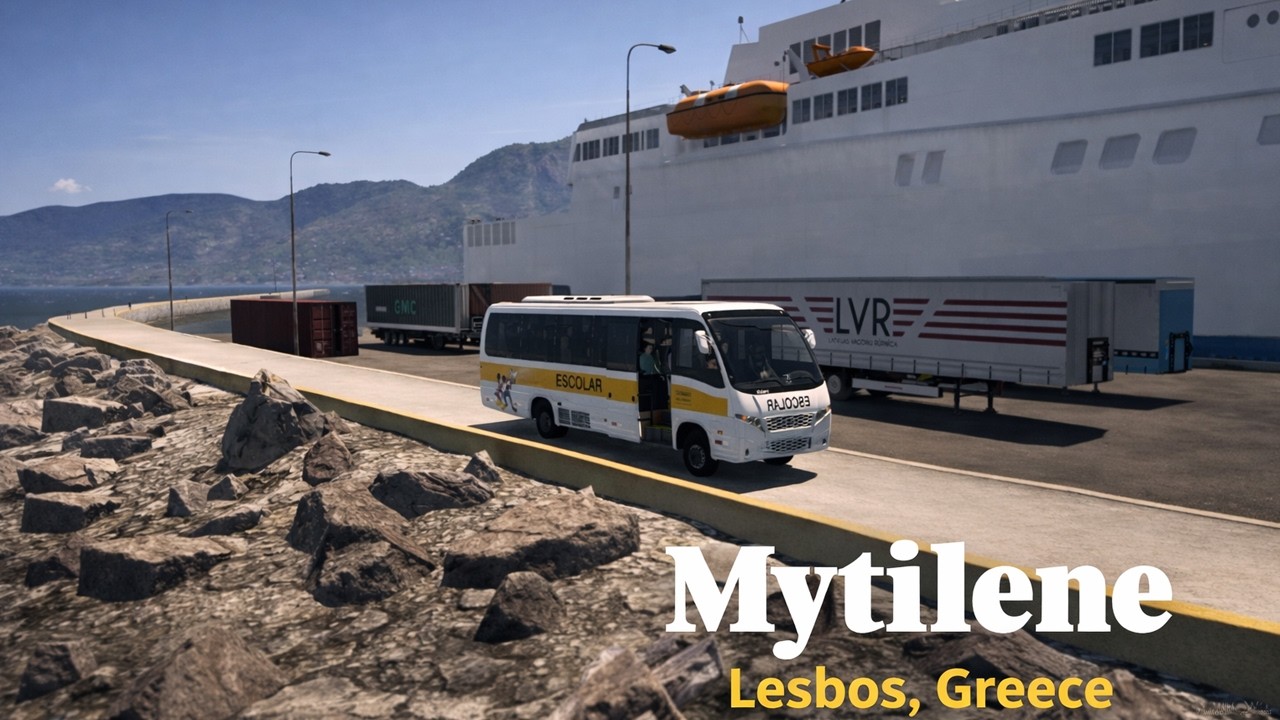 Mytilene Lesbos, Greece | Beyond | ETS2 v1.57.2.4s | Euro Truck Simulator 2 (No Commentary)