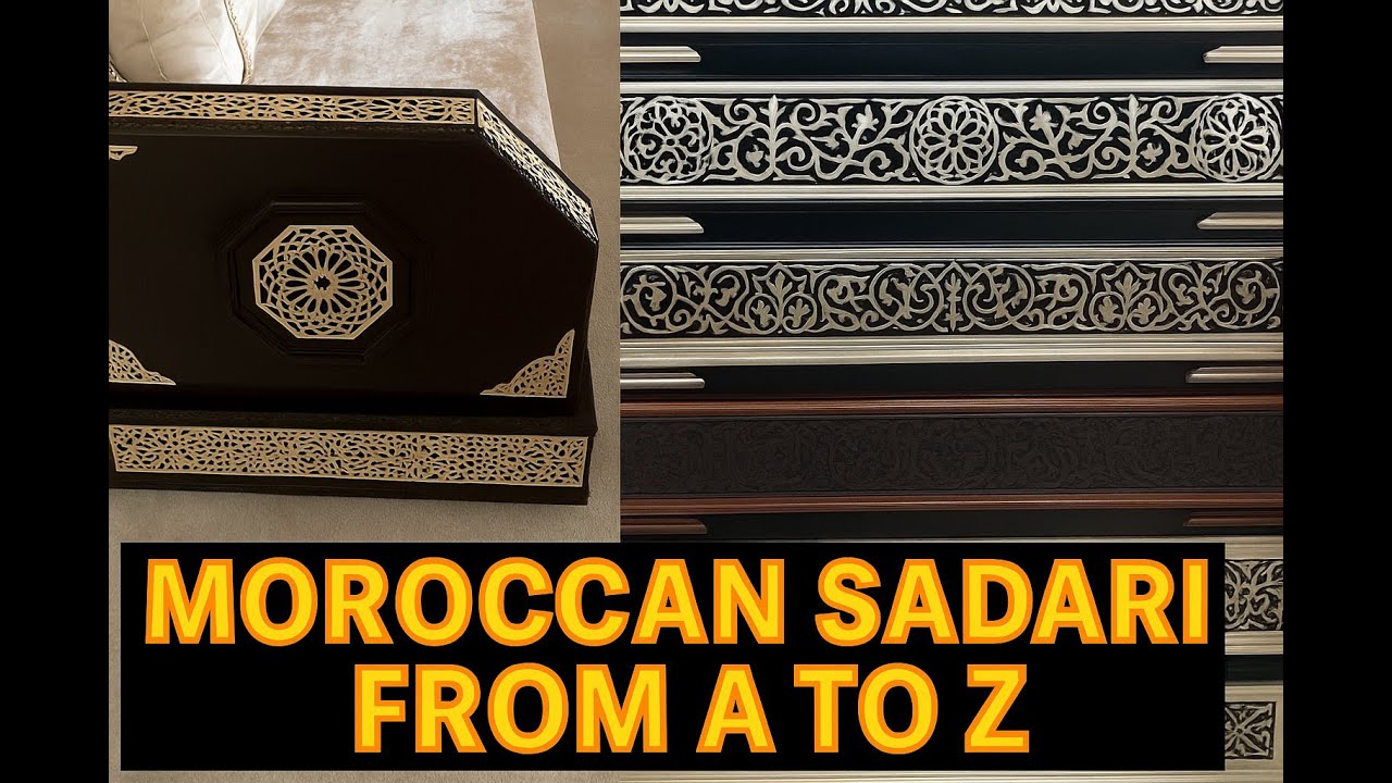 DIY Moroccan Sadari Sofa from A to Z | How to Make Moroccan Sdader | صالون مغربي بطريقة سهلة ومبسطة