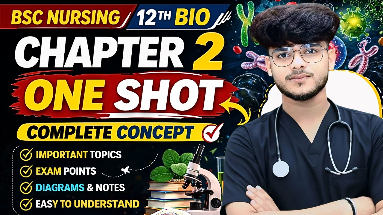 RUHS Nursing 12th BIOLOGY ONE SHOT CHAPTER #2  | RUHS BSc Nursing 2026 Preparation Live Class  MCQ