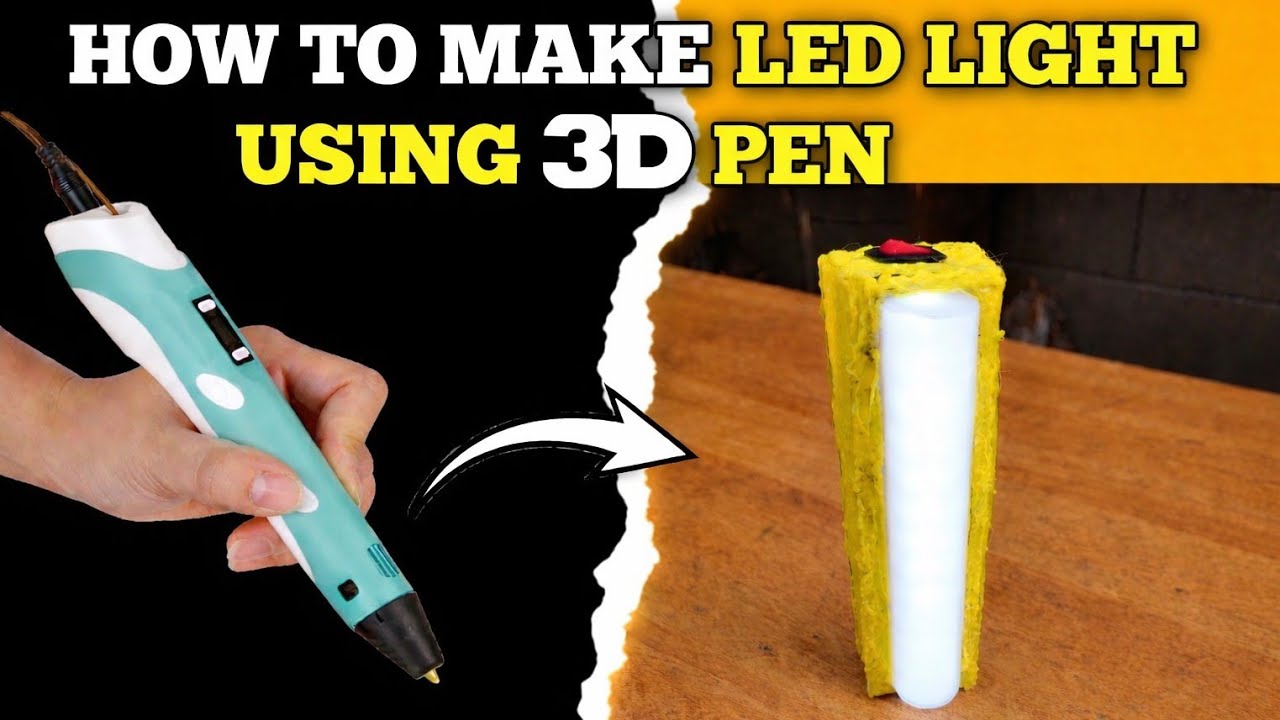 How to make led light using 3d pen