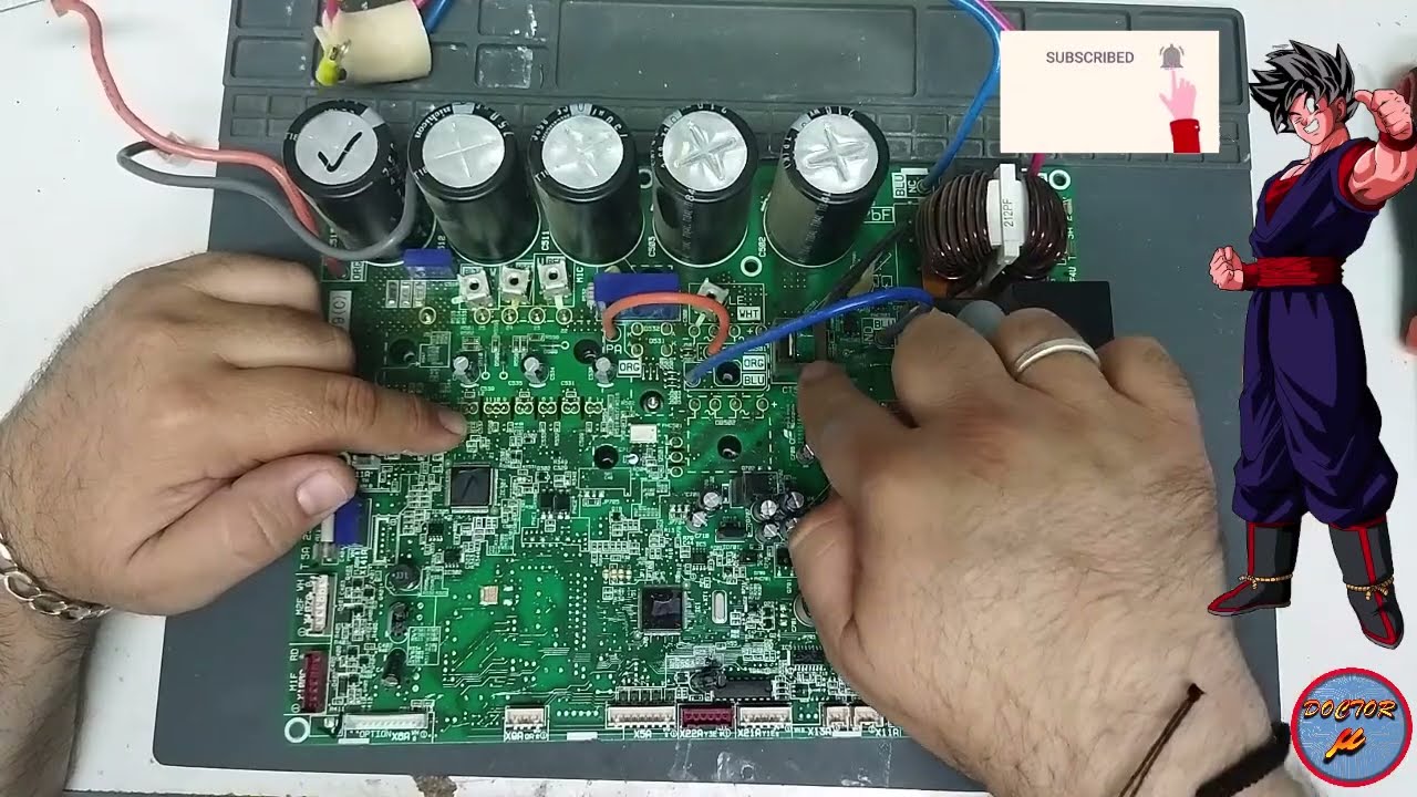 COMO  encontrar y solucionar error U4 en placa electronica de aire acondicionado inverter DAIKIN