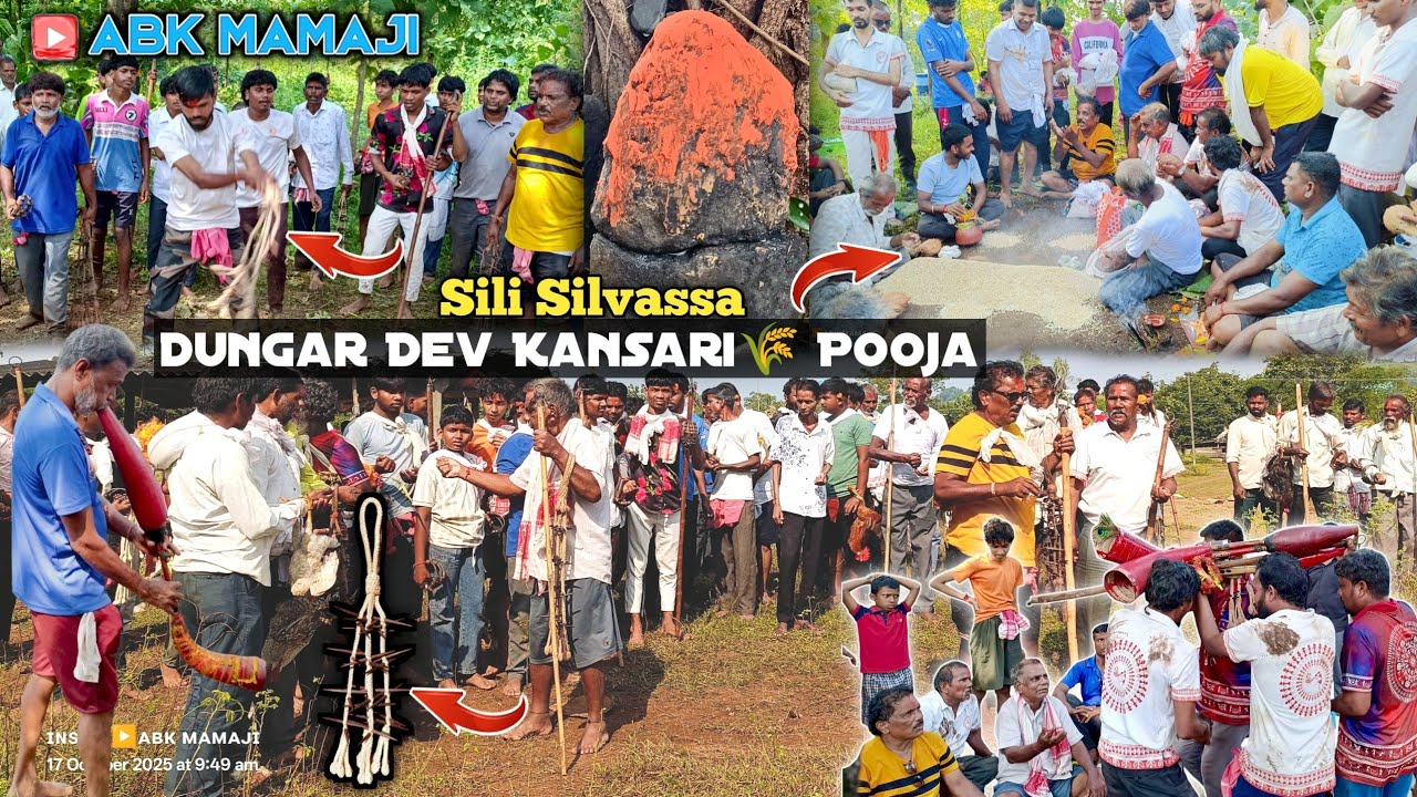 Mavli Dev Kansari Pooja 🌾 | Adivasi Vag Bars| Mauli Mata Aadivasi Culture/Sili Silvassa Mauli puja🏹
