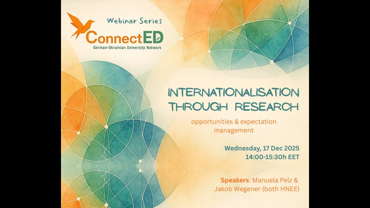 ConnectED Webinar: Internationalisation Through Research ENG 🇬🇧