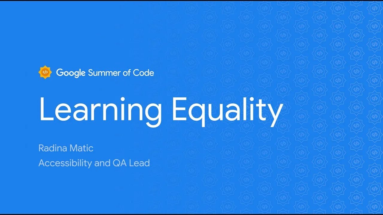 GSoC: Learning Equality