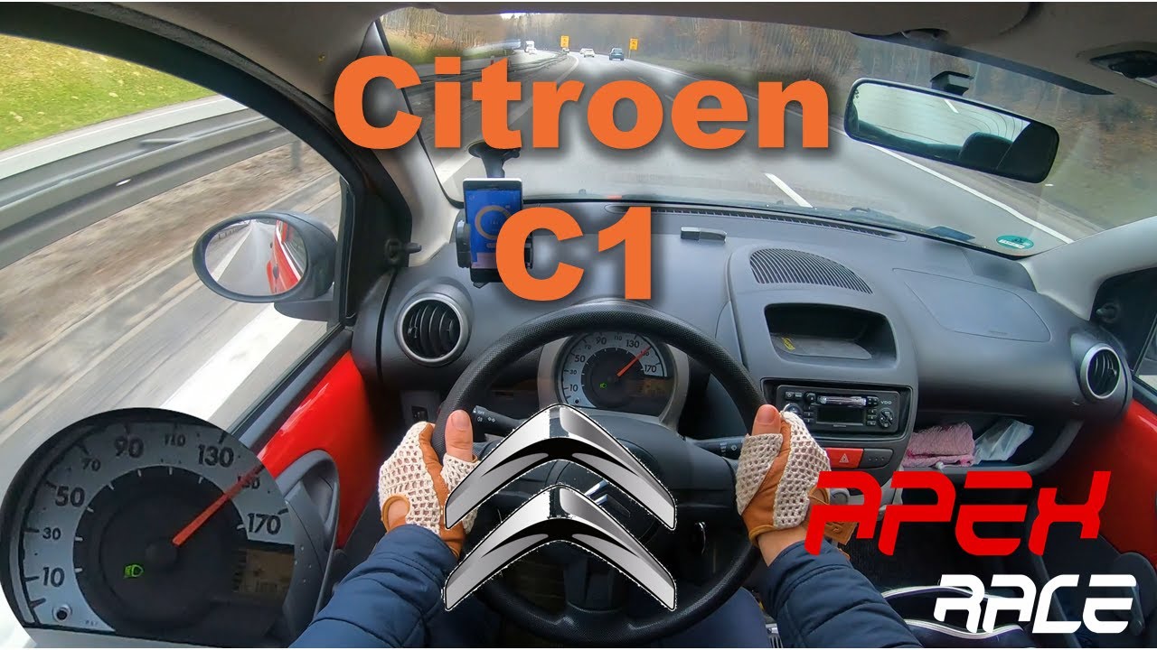 🚗 Citroën C1 1.0i | POV | Top Speed not German Autobahn | 4K