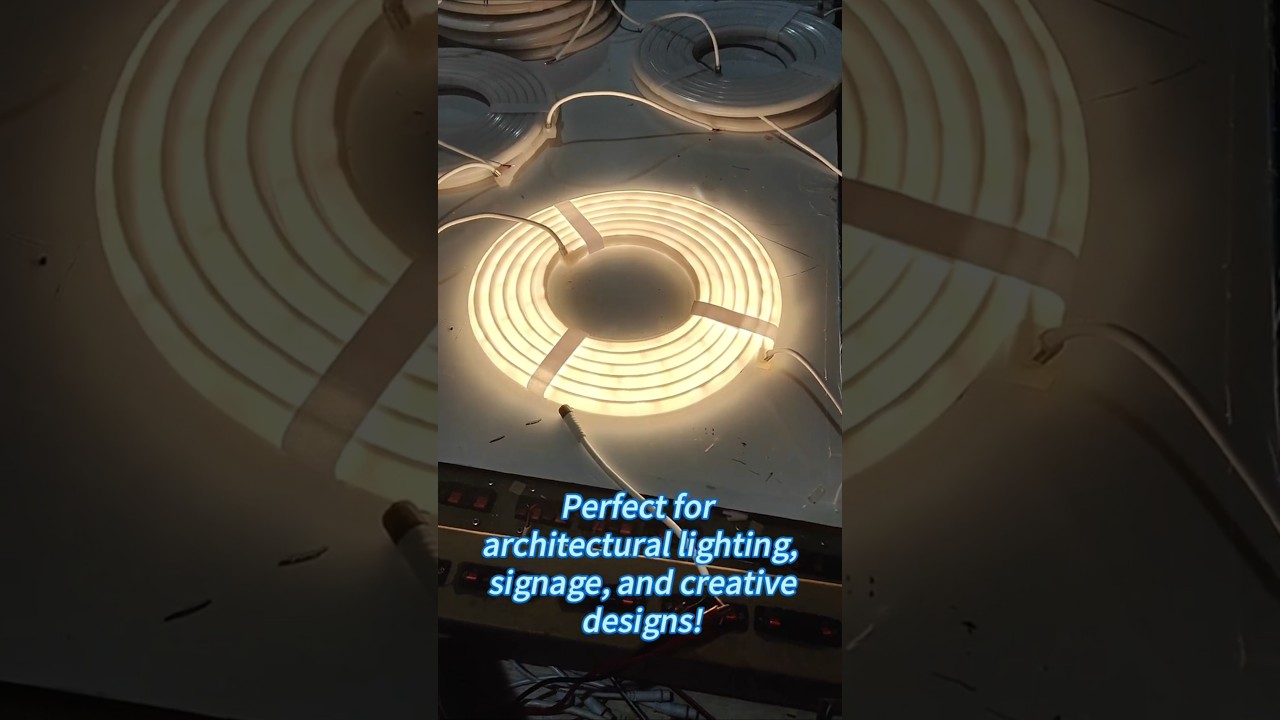 Crafting 13x13MM Semi-Circle Neon Flex.From Assembly to Aging Test!#NeonFlex #led #LightingDesign