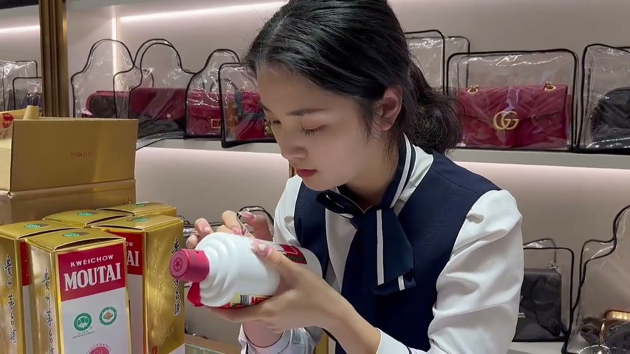 原箱茅台鉴真假，封条揭过边缘有留胶，外箱是真内有疑问下集