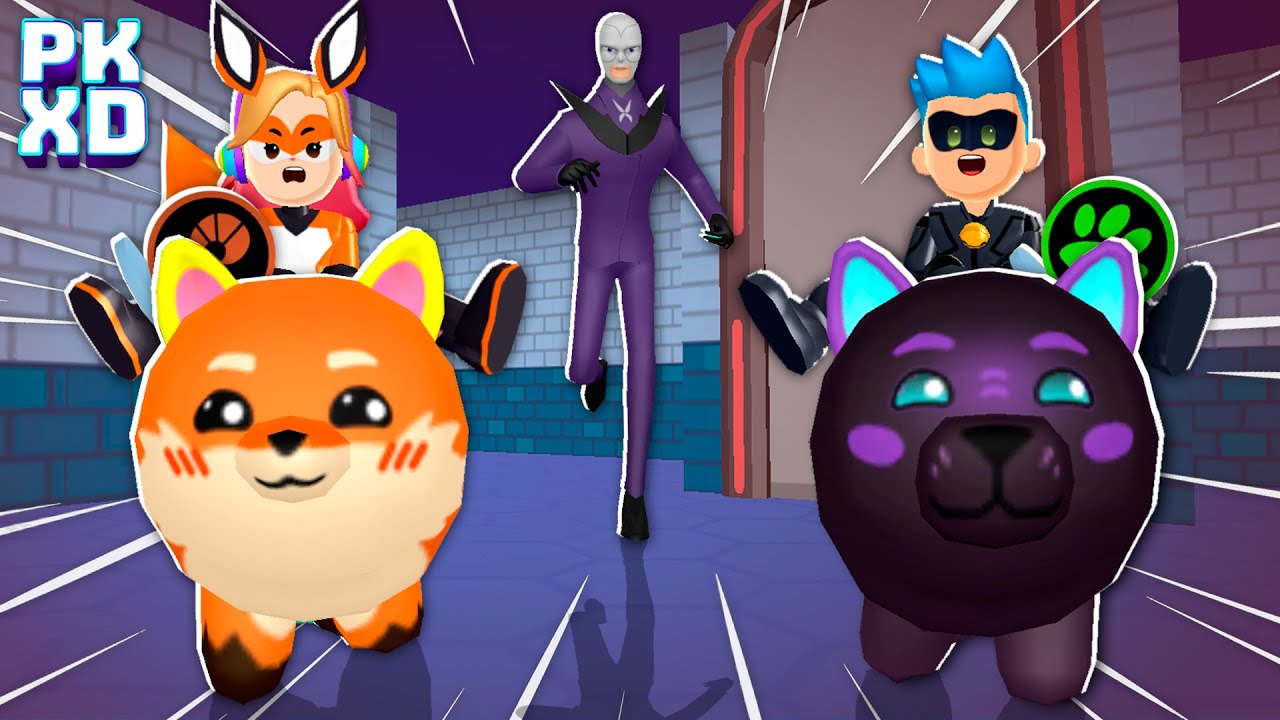💥 Super Pets Vs Hawk Moth no MIRACULOUS Hunt do PK XD