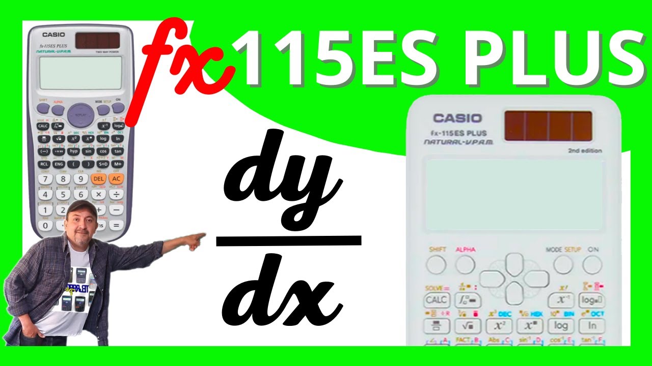 CASIO fx-115ES PLUS derivatives✅ Step by step