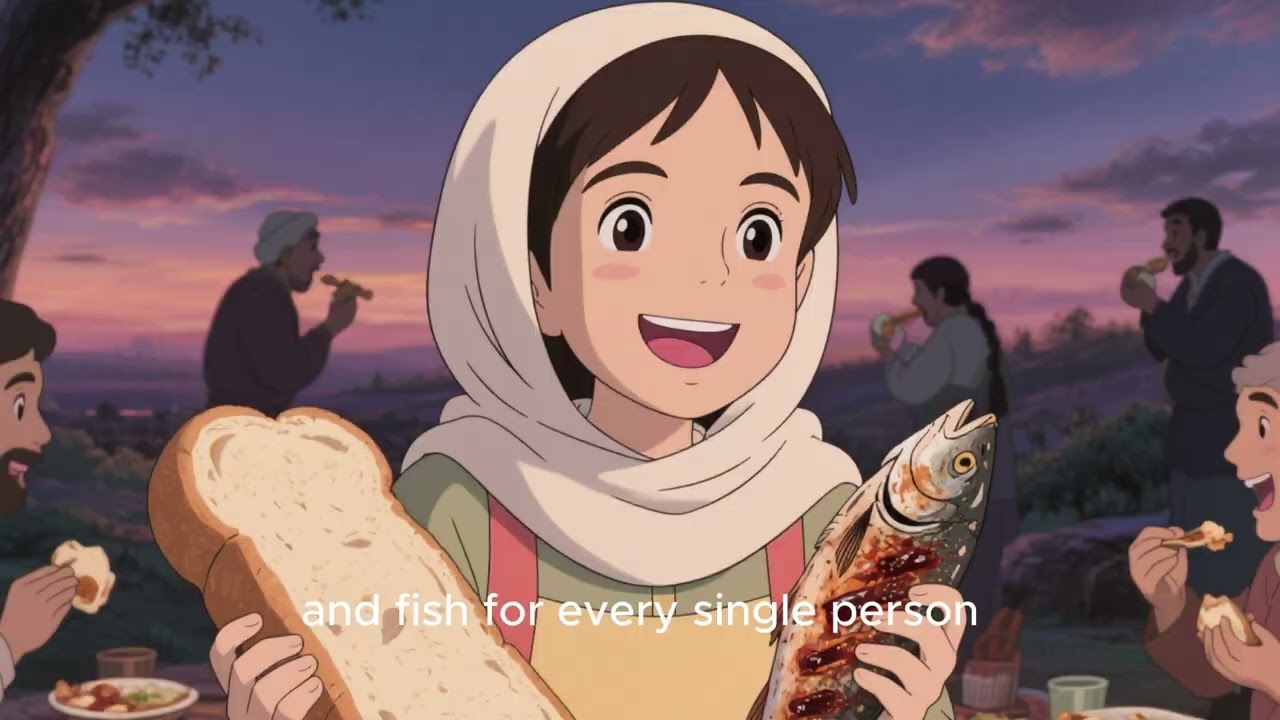 Back to Jesus Adventures：EP.15—Portal 5000 Hungry Crowd… Jesus Multiplies Lunch Miracle Feast! 🍞🐟❤️