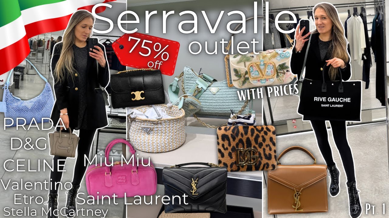 MILAN OUTLET🇮🇹 Celine, Saint Laurent, Prada, Miu Miu Serravalle outlet shopping vlog | Lesley Adina