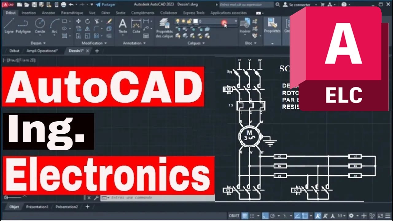Comment Dessiner un Schema Electrique Sur AutoCAD