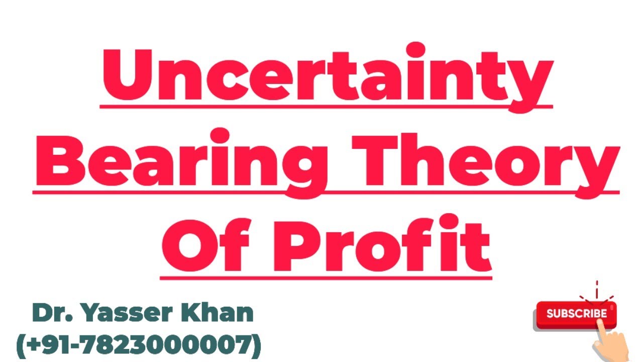 Uncertainty Bearing Theory Of Profit | Theory Of Profit | Profit | Economics | Microeconomics | CUET