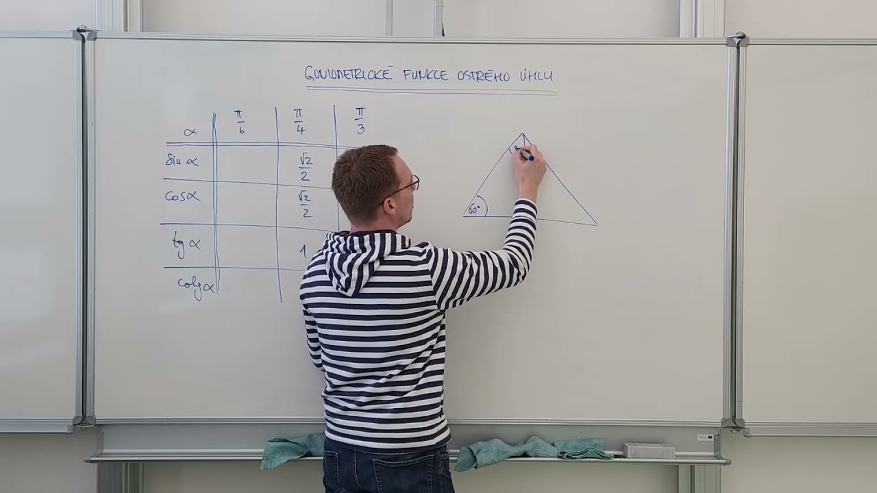 Goniometrické funkce ostrého úhlu 1