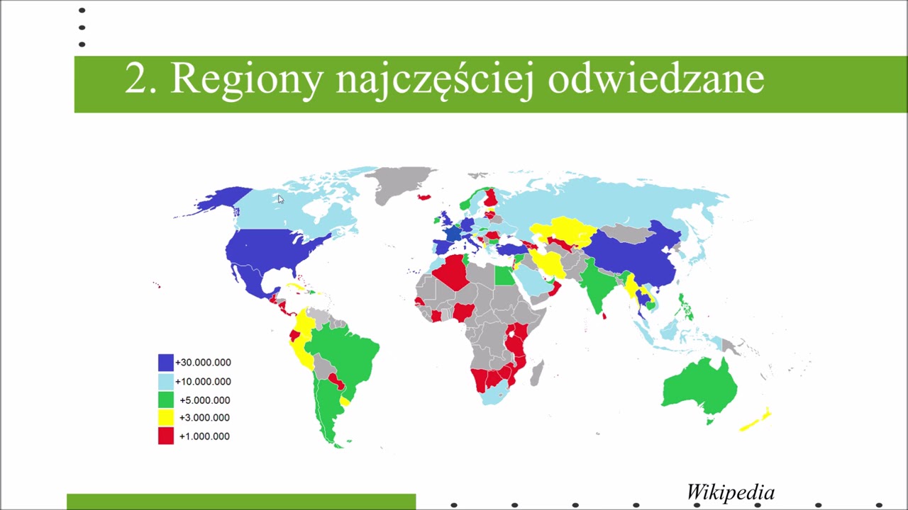 6.8 Regiony turystyczne świata
