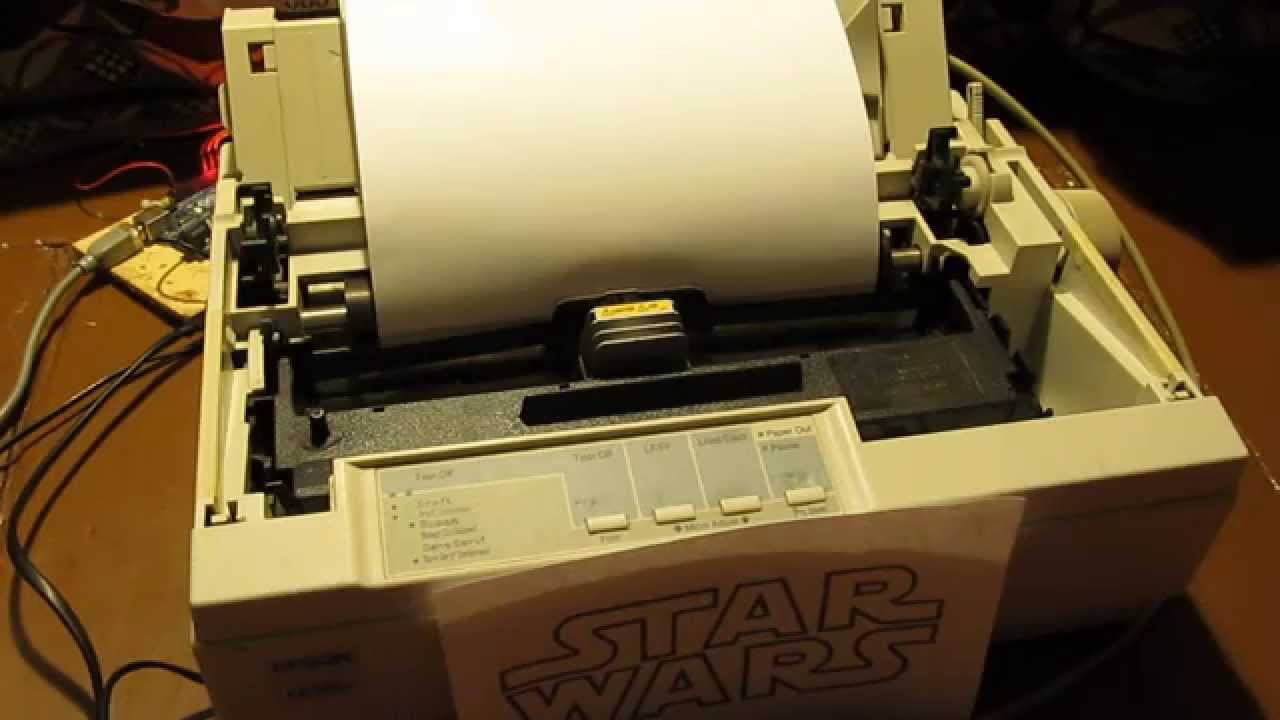 Imperial March on Dot Matrix Printer