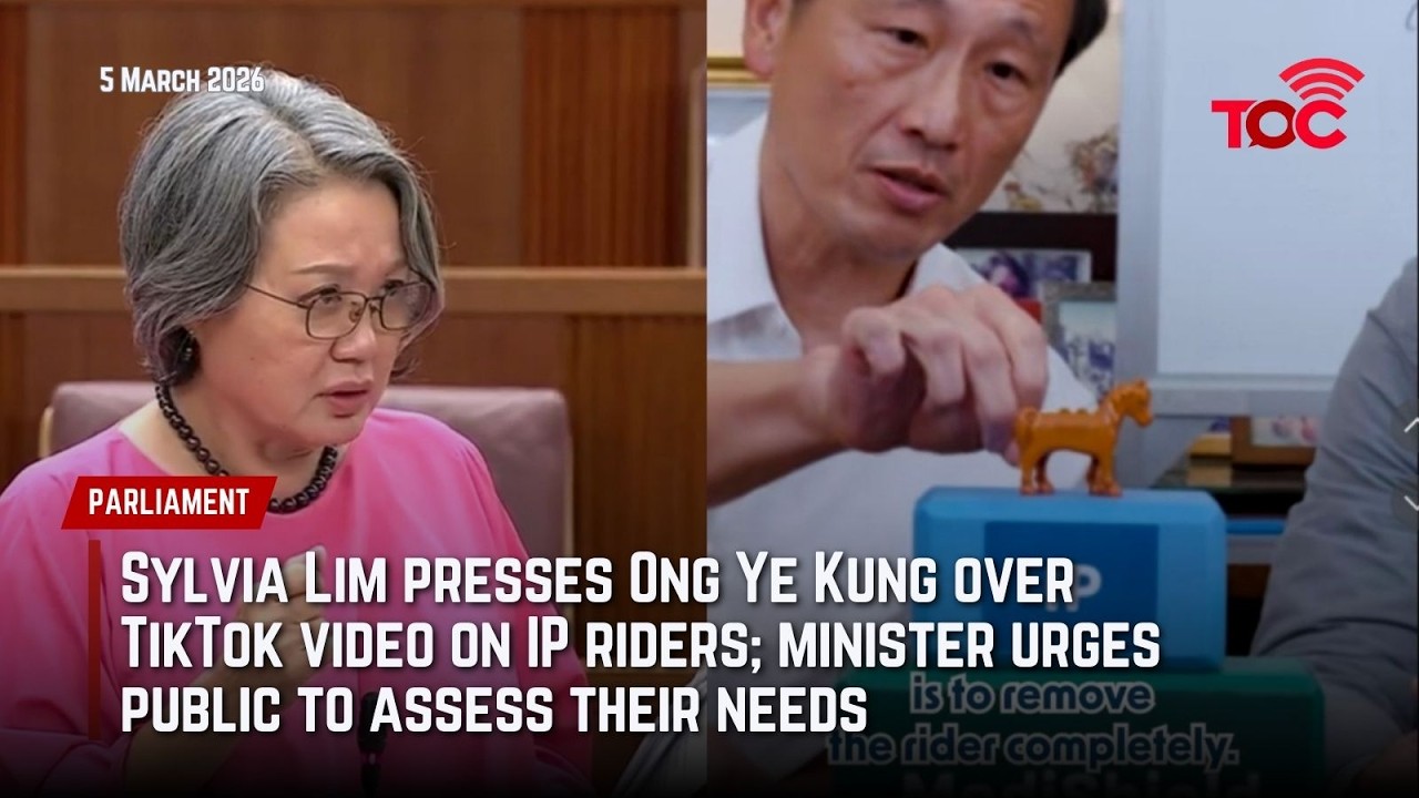Sylvia Lim presses Ong Ye Kung over TikTok video on IP riders; Ong urges public to assess needs