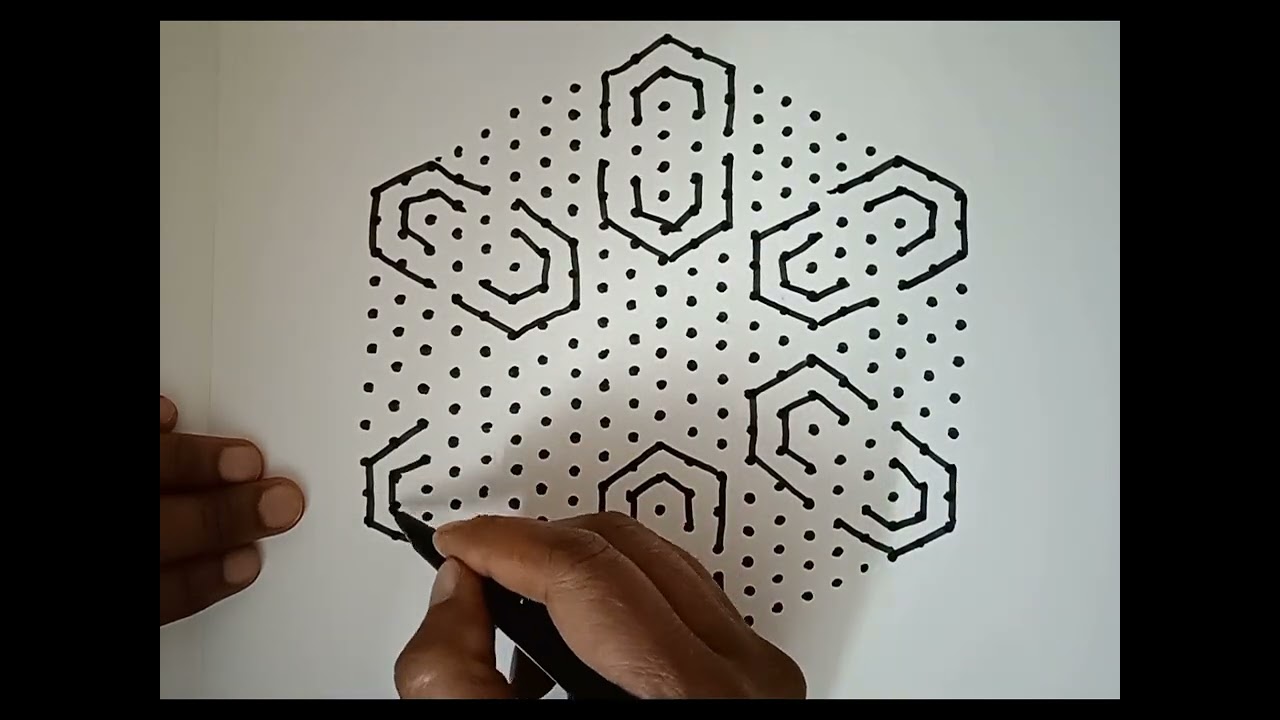 21*11🌺dots 🌺shivarathri🌺muggu🌺manju🌺rangoli 🌺channel 🔯🌺🔯