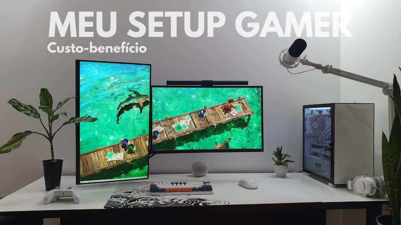 Meu Setup Gamer Branco Custo-benefício
