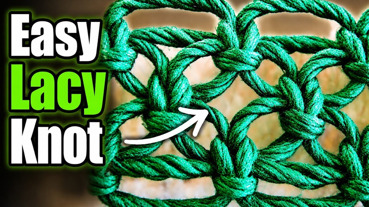 DIY How to Tie an Alternating Square Knot - 8 Strand Loose Version