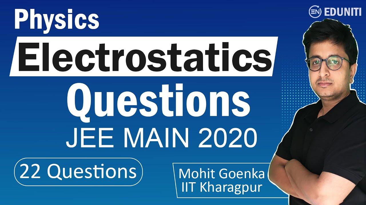 Electrostatics  JEE Main 2020 Question Solutions | PYQs by Mohit Goenka