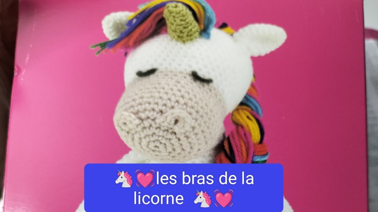 VIDEO 2 🦄🦄TUTO CROCHET pas a pas LES BRAS DE LA LICORNE #diyaction #amigurumiscrochet 😍😍