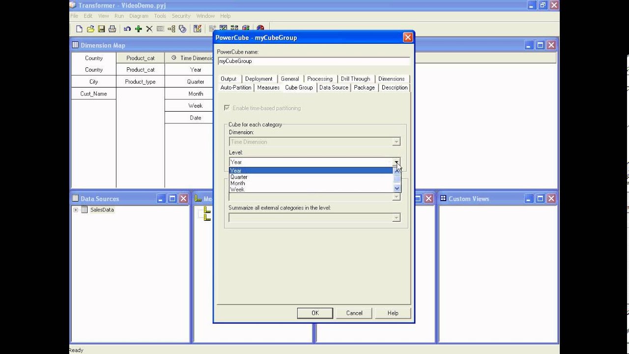 Cognos Transformer Performance Tuning - Time Based Partition - Cube Groups Security - P5-of-30