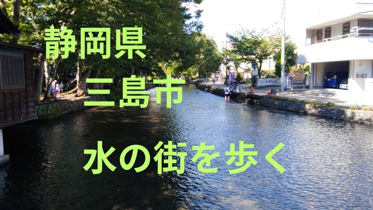 静岡県三島市 水の街を歩く 暑い夏に