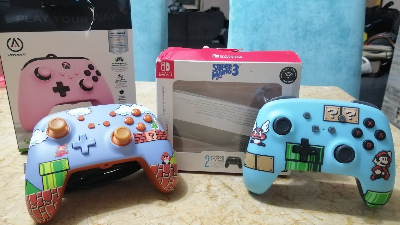 Unboxing📦 Control 🎮 Switch PowerA Super Mario Bros NES y Super Mario Bros 3 🍄 (Usados) Español 🇲🇽