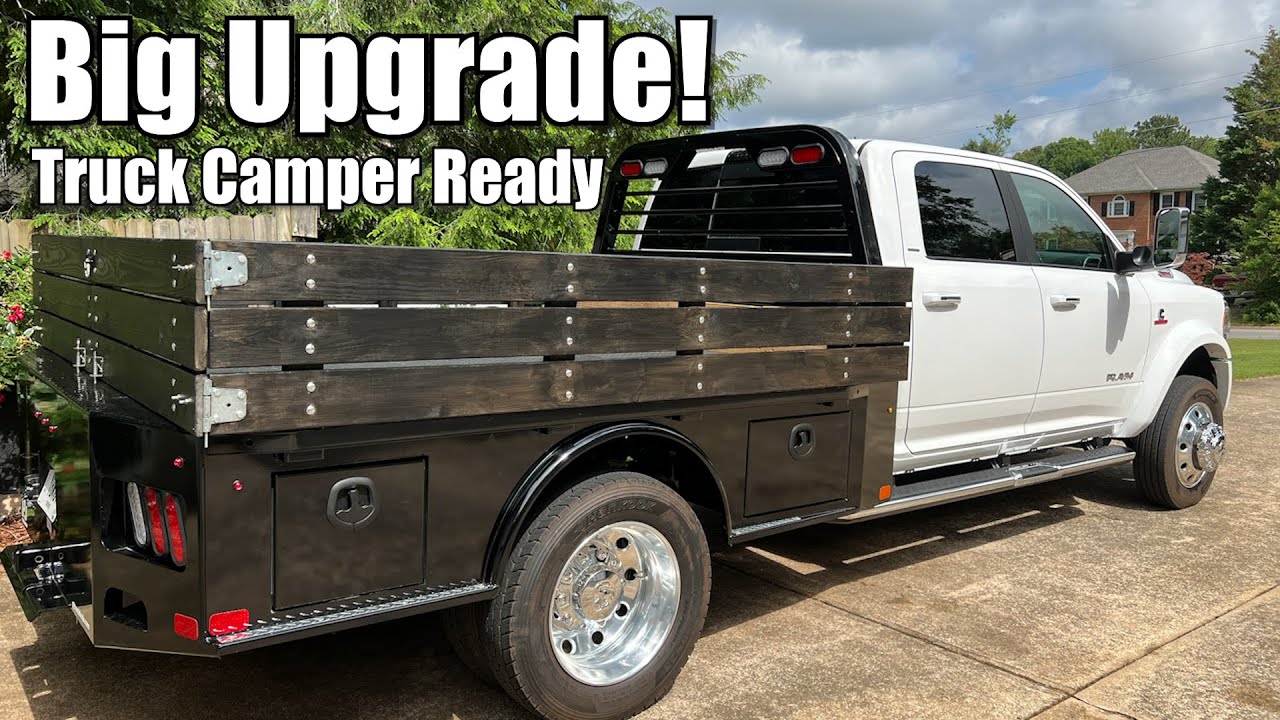 Flatbed Truck Rails / Tons of Storage / Truck Camper Ready