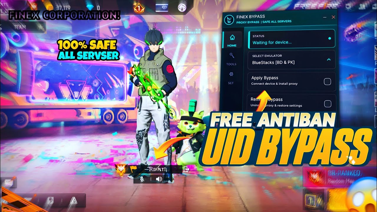НОВЫЙ БЕСПЛАТНЫЙ ЭМУЛЯТОР UID ДЛЯ ОБХОДА OB52 💻 ДЛЯ FREE FIRE | 100% ЗАЩИТА ОТ БАНА | БЕСПЛАТНАЯ ...